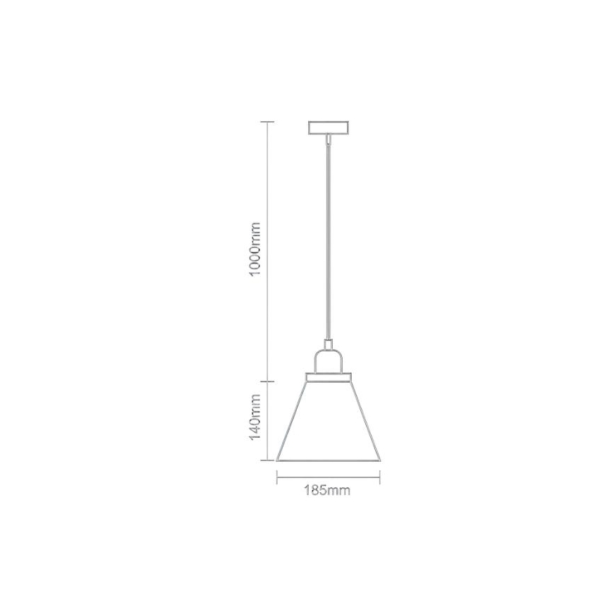 Lampadario a sospensione con filo 1xE27/60W/230V diametro 18,5 cm