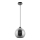 Lampadario a sospensione con filo 1xE27/60W/230V diametro 20 cm nero