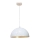 Lampadario a sospensione con filo 1xE27/60W/230V diametro 30 cm bianco