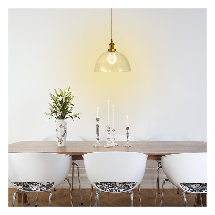 Lampadario a sospensione con filo 1xE27/60W/230V diametro 30 cm