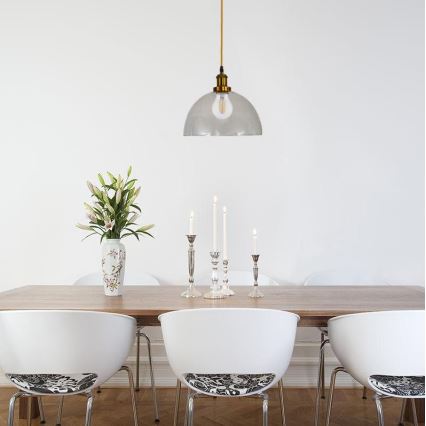 Lampadario a sospensione con filo 1xE27/60W/230V diametro 30 cm