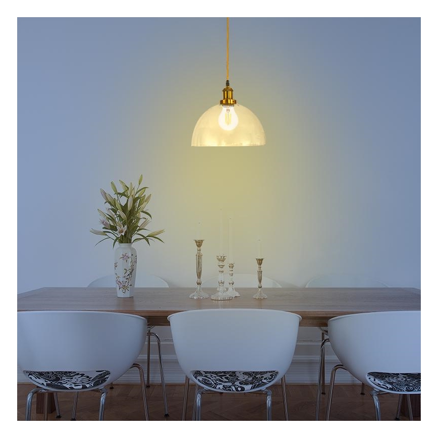 Lampadario a sospensione con filo 1xE27/60W/230V diametro 30 cm