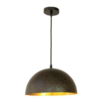 Lampadario a sospensione con filo 1xE27/60W/230V diametro 30 cm nero