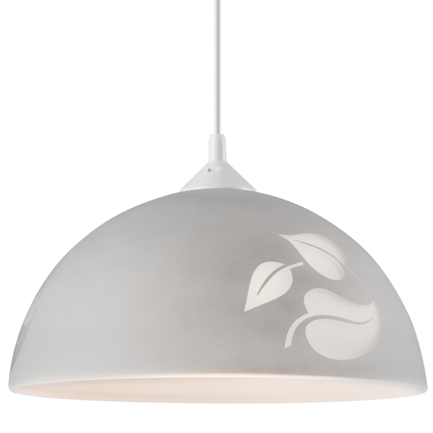 Lampadario a sospensione con filo 1xE27/60W/230V foglie