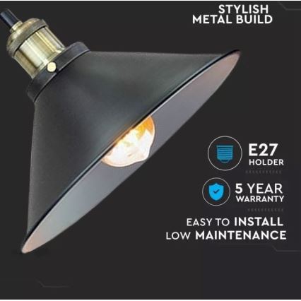 Lampadario a sospensione con filo 1xE27/60W/230V