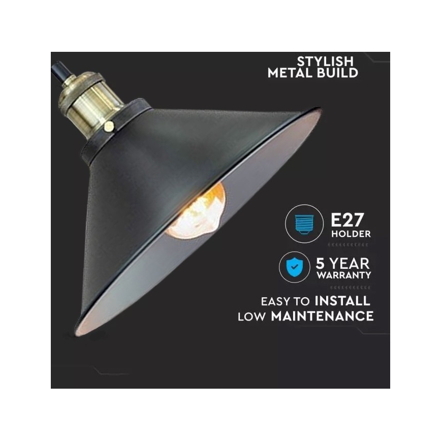 Lampadario a sospensione con filo 1xE27/60W/230V