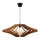 Lampadario a sospensione con filo 1xE27/60W/230V marrone diametro 47 cm