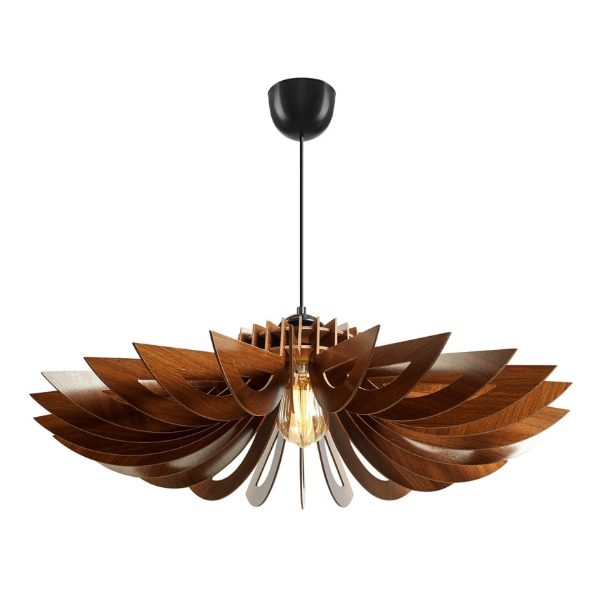 Lampadario a sospensione con filo 1xE27/60W/230V marrone diametro 68 cm