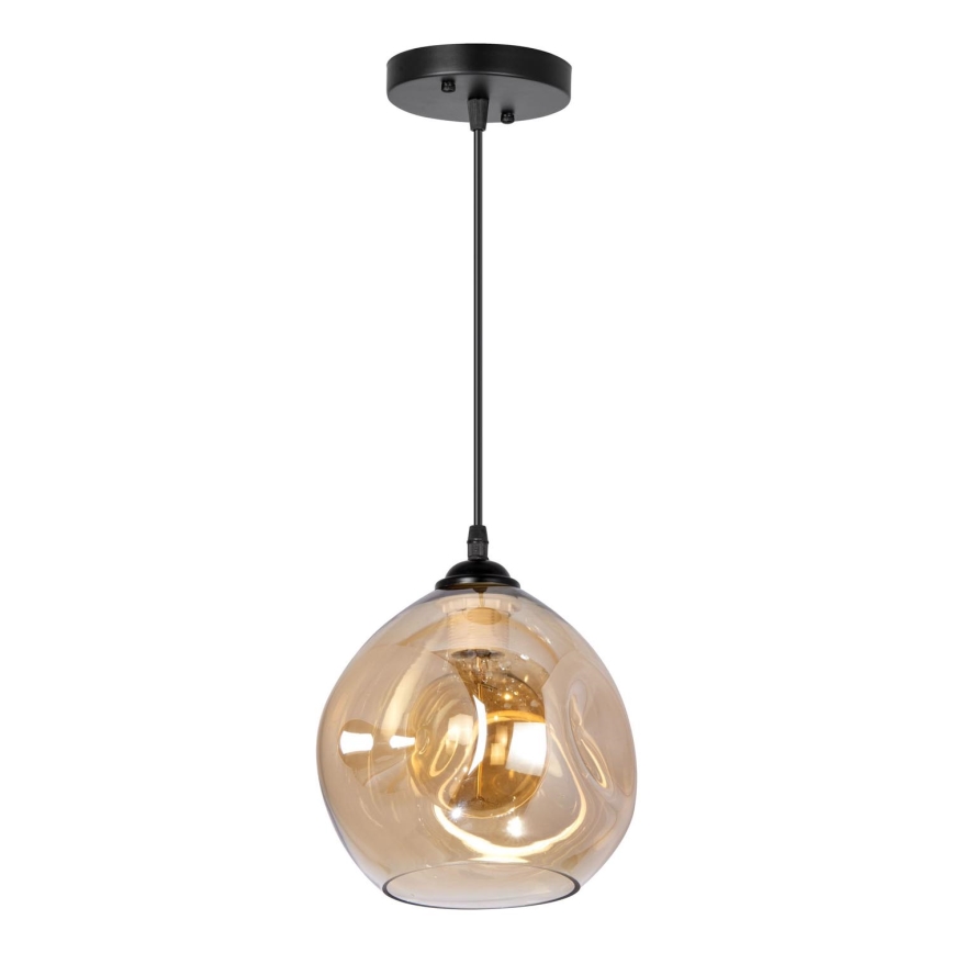 Lampadario a sospensione con filo 1xE27/60W/230V nero/fumé