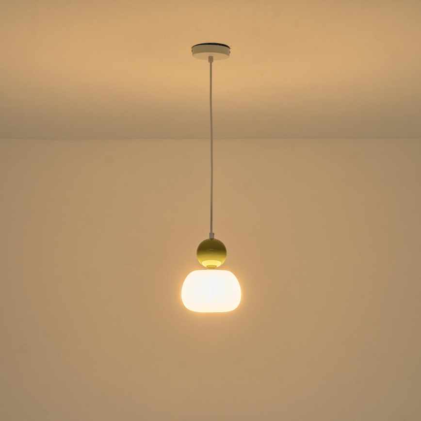 Lampadario a sospensione con filo 1xG9/7W/230V bianco/verde