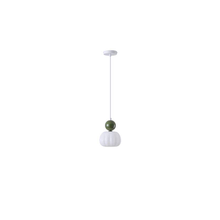 Lampadario a sospensione con filo 1xG9/7W/230V bianco/verde
