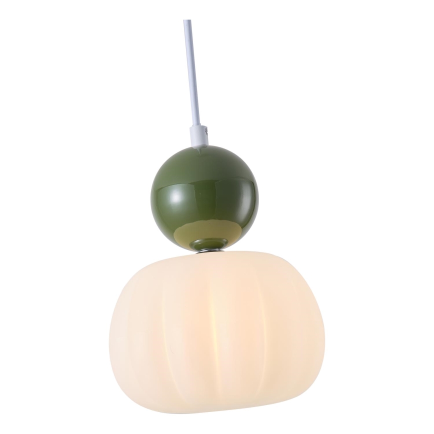 Lampadario a sospensione con filo 1xG9/7W/230V bianco/verde