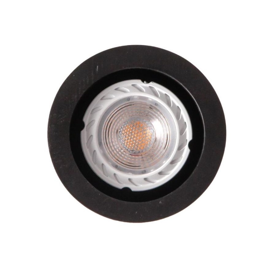 Lampadario a sospensione con filo 1xGU10/10W/230V cenere/legno solido nero