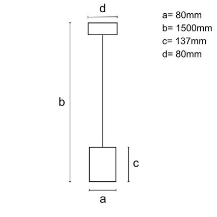 Lampadario a sospensione con filo 1xGU10/10W/230V cenere/legno solido nero