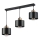 Lampadario a sospensione con filo 3xE27/35W/230V nero/oro