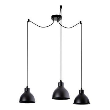 Lampadario a sospensione con filo 3xE27/60W/230V ragno