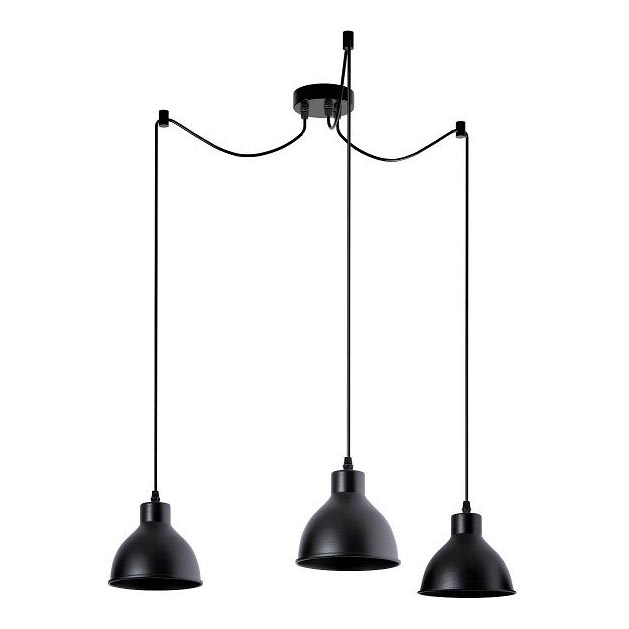 Lampadario a sospensione con filo 3xE27/60W/230V ragno