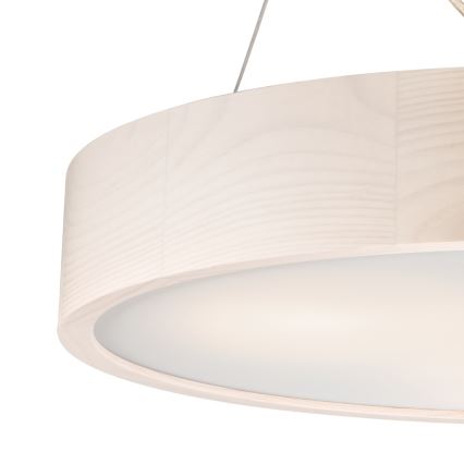 Lampadario a sospensione con filo 3xE27/60W/230V ø 47 cm pino