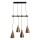 Lampadario a sospensione con filo 4xE27/60W/230V rame