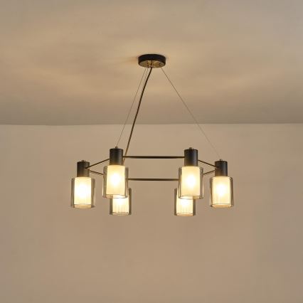 Lampadario a sospensione con filo 6xE14/15W/230V