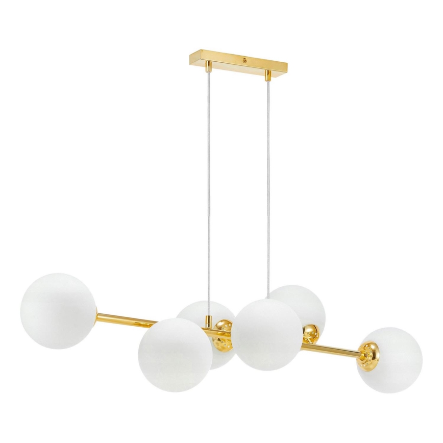 Lampadario a sospensione con filo 6xE27/35W/230V oro