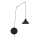 Lampadario a sospensione con filo ABRAMO 1xE27/15W/230V nero