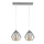 Lampadario a sospensione con filo AGAT 2xE27/15W/230V