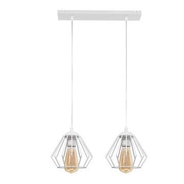 Lampadario a sospensione con filo AGAT 2xE27/15W/230V