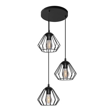 Lampadario a sospensione con filo AGAT 3xE27/15W/230V