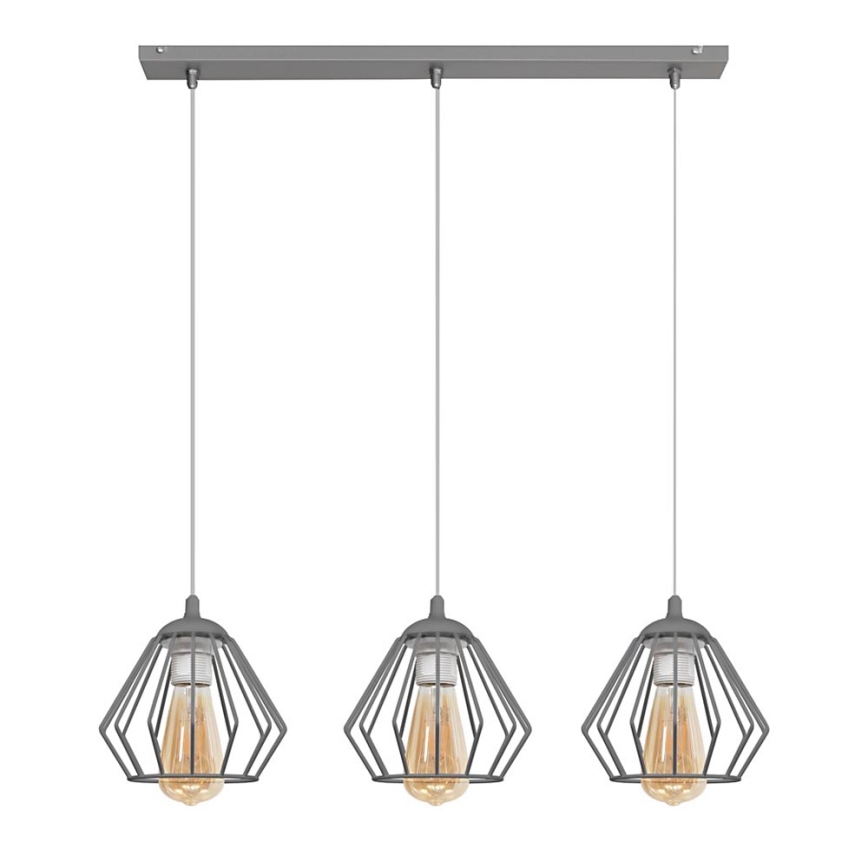 Lampadario a sospensione con filo AGAT 3xE27/15W/230V
