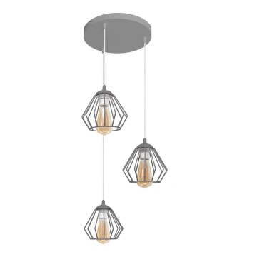 Lampadario a sospensione con filo AGAT 3xE27/15W/230V