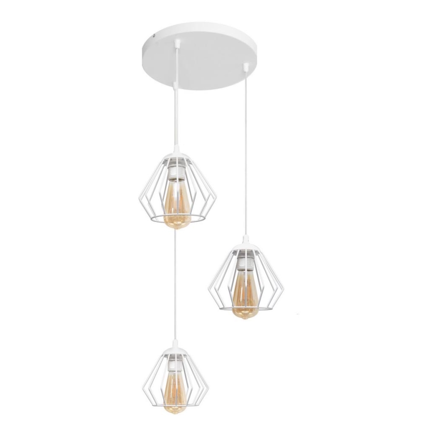 Lampadario a sospensione con filo AGAT 3xE27/15W/230V