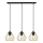 Lampadario a sospensione con filo AGAT 3xE27/15W/230V oro/nero