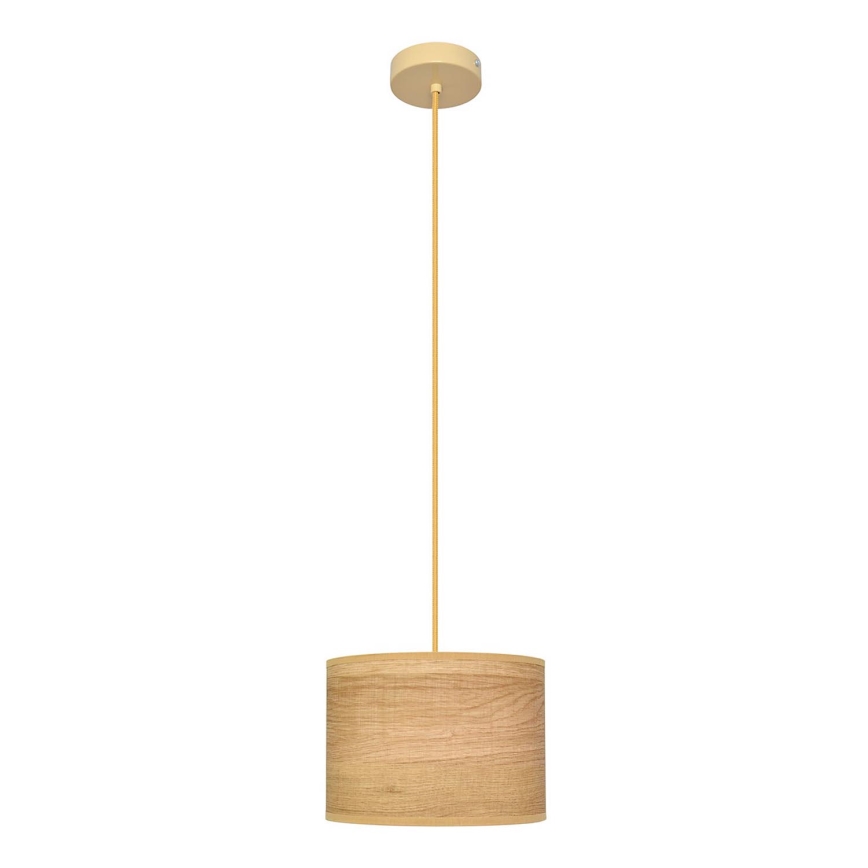 Lampadario a sospensione con filo ALBA 1xE27/15W/230V diametro 20 cm marrone