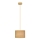 Lampadario a sospensione con filo ALBA 1xE27/15W/230V diametro 20 cm marrone