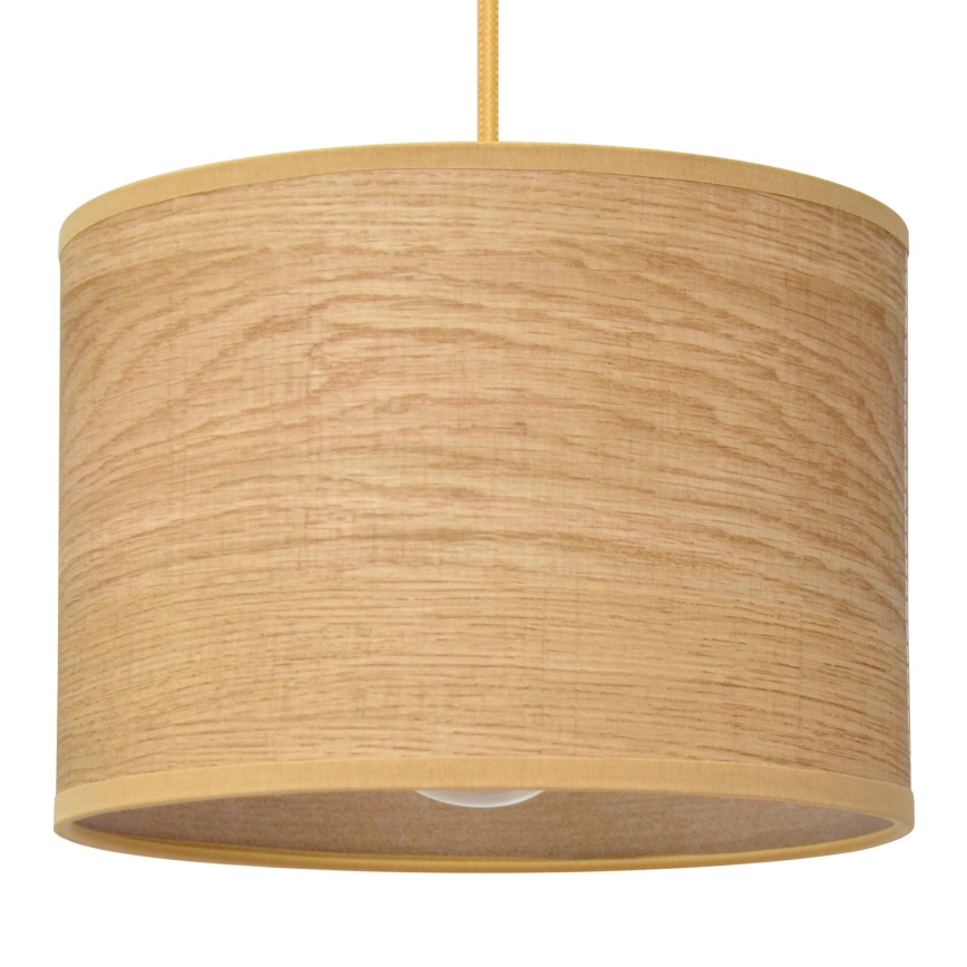 Lampadario a sospensione con filo ALBA 1xE27/15W/230V diametro 20 cm marrone