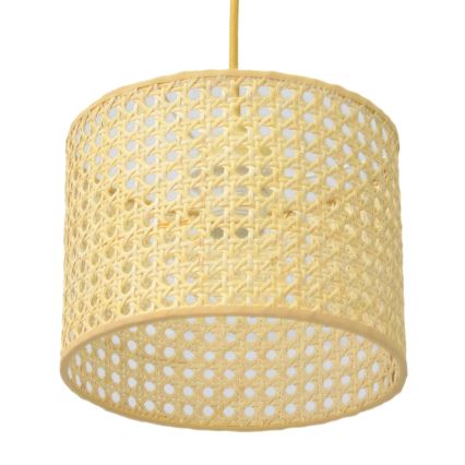 Lampadario a sospensione con filo ALBA 1xE27/15W/230V diametro 20 cm rattan