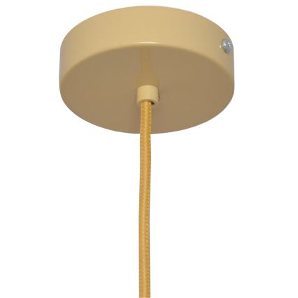 Lampadario a sospensione con filo ALBA 1xE27/15W/230V diametro 20 cm rattan