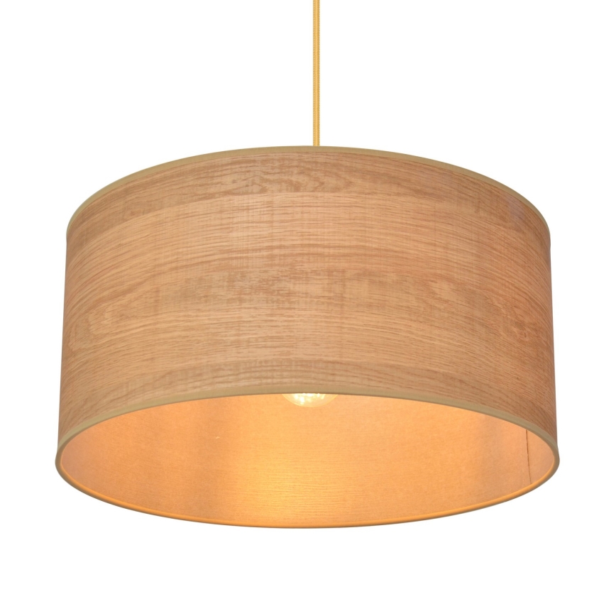 Lampadario a sospensione con filo ALBA 1xE27/15W/230V diametro 40 cm marrone