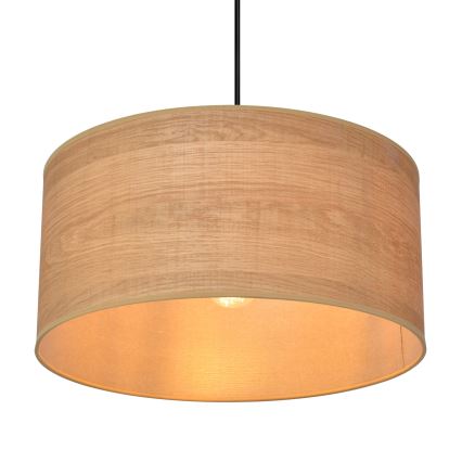 Lampadario a sospensione con filo ALBA 1xE27/15W/230V diametro 40 cm marrone/nero