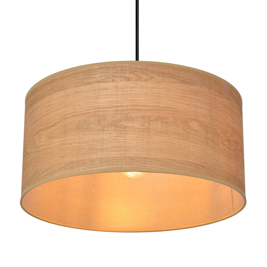 Lampadario a sospensione con filo ALBA 1xE27/15W/230V diametro 40 cm marrone/nero