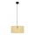 Lampadario a sospensione con filo ALBA 1xE27/15W/230V diametro 40 cm rattan/nero
