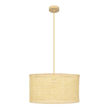 Lampadario a sospensione con filo ALBA 1xE27/15W/230V diametro 45 cm rattan