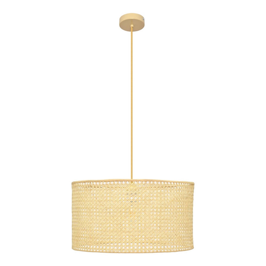Lampadario a sospensione con filo ALBA 1xE27/15W/230V diametro 45 cm rattan