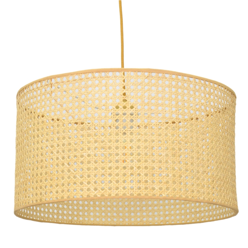 Lampadario a sospensione con filo ALBA 1xE27/15W/230V diametro 45 cm rattan