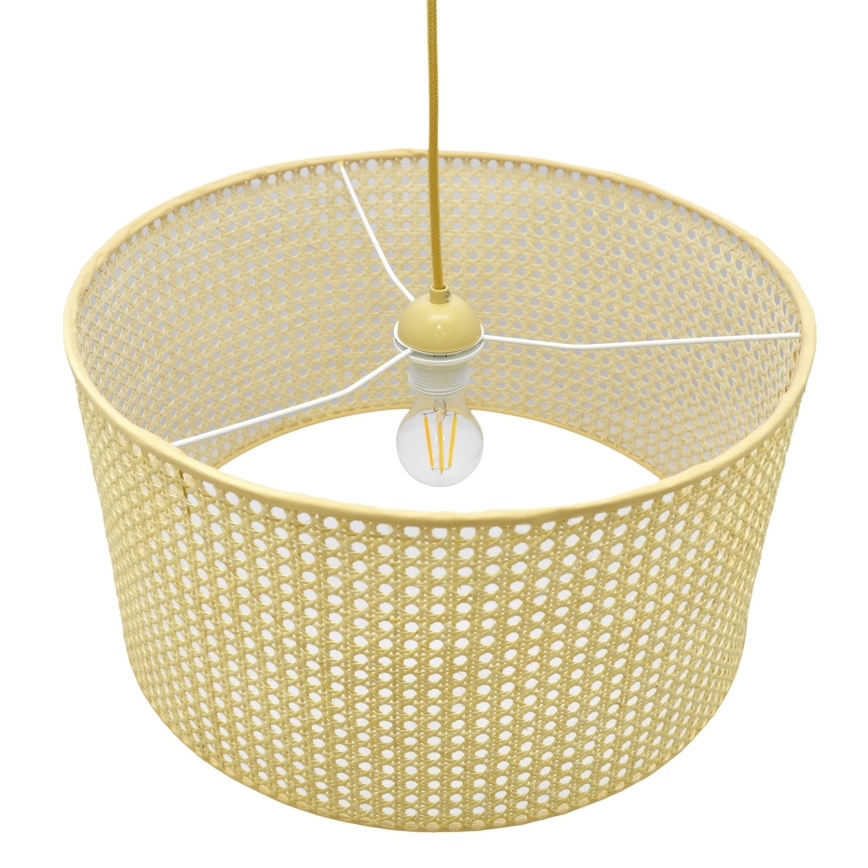 Lampadario a sospensione con filo ALBA 1xE27/15W/230V diametro 45 cm rattan