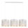 Lampadario a sospensione con filo ALDO 3xE27/60W/230V bianco