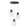 Lampadario a sospensione con filo ALESSANDRO 3xE27/60W/230V faggio