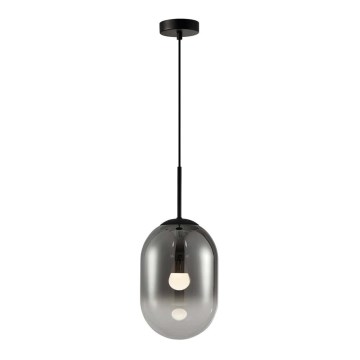 Lampadario a sospensione con filo ALIAS 1xE14/40W/230V diametro 24 cm nero/grigio