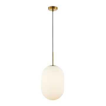 Lampadario a sospensione con filo ALIAS 1xE14/40W/230V diametro 24 cm oro